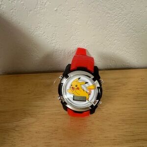 Pokemon Pikachu Kids Digital Flashing LCD Watch Nintendo Accutime Wristwatch